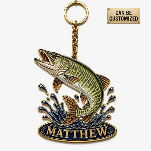 Personalized Jumping Fish Acrylic Keychain