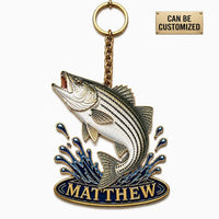 Personalized Jumping Fish Acrylic Keychain