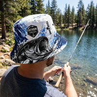 Personalized Keep Calm And Go Fishing Bass Fish Bucket Hat