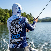 Personalized Keep Calm And Go Fishing Bass Fish Sun Protection Shirt