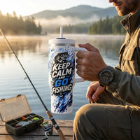 Personalized Keep Calm And Go Fishing Bass Fish Tumbler