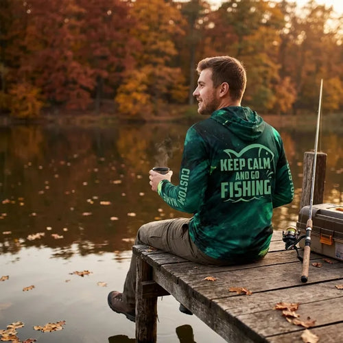 Personalized Keep Calm And Go Fishing Hoodie