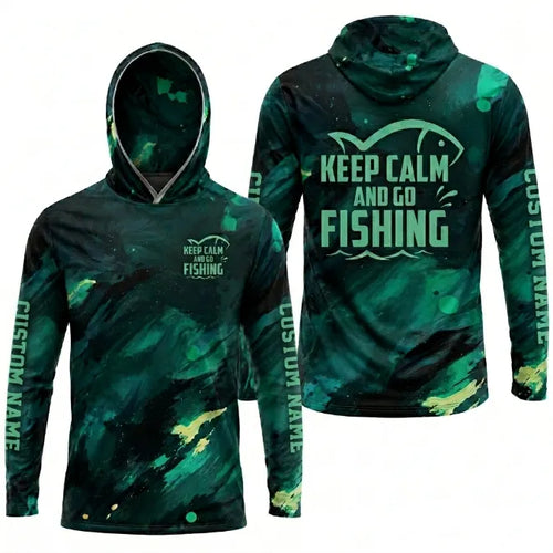 Personalized Keep Calm And Go Fishing Hoodie