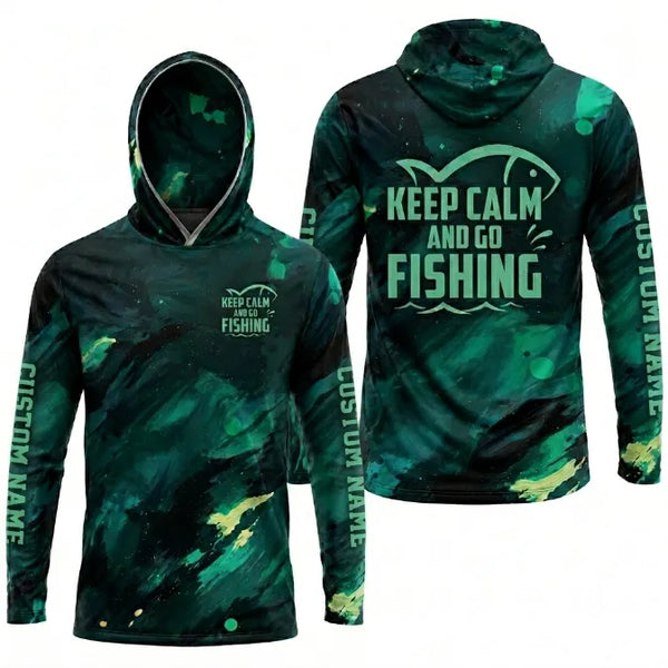Personalized Keep Calm And Go Fishing Hoodie