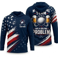 Personalized My Drinking Team Has A Golfing Problem Hoodie
