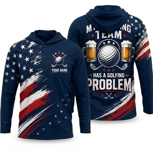 Personalized My Drinking Team Has A Golfing Problem Hoodie