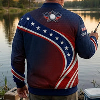 Personalized Uncle Sam Golf Patriotic Bomber Jacket