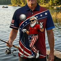 Personalized Uncle Sam Golf Patriotic Hawaiian Shirt