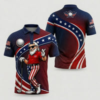 Personalized Uncle Sam Golf Patriotic Polo Shirt