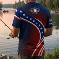 Personalized Uncle Sam Golf Patriotic T-Shirt