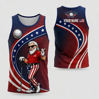 Personalized Uncle Sam Golf Patriotic Tank Top