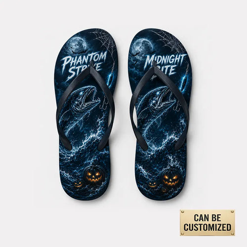 Phantom Strike Midnight Bite Halloween Flip Flops