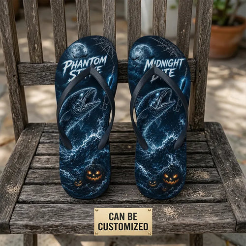 Phantom Strike Midnight Bite Halloween Flip Flops