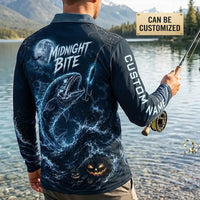 Phantom Strike Midnight Bite Halloween Polo Long Sleeve Shirt