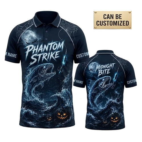 Phantom Strike Midnight Bite Halloween Polo Shirt