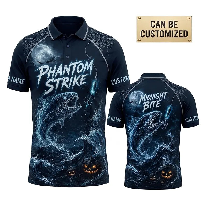 Phantom Strike Midnight Bite Halloween Polo Shirt