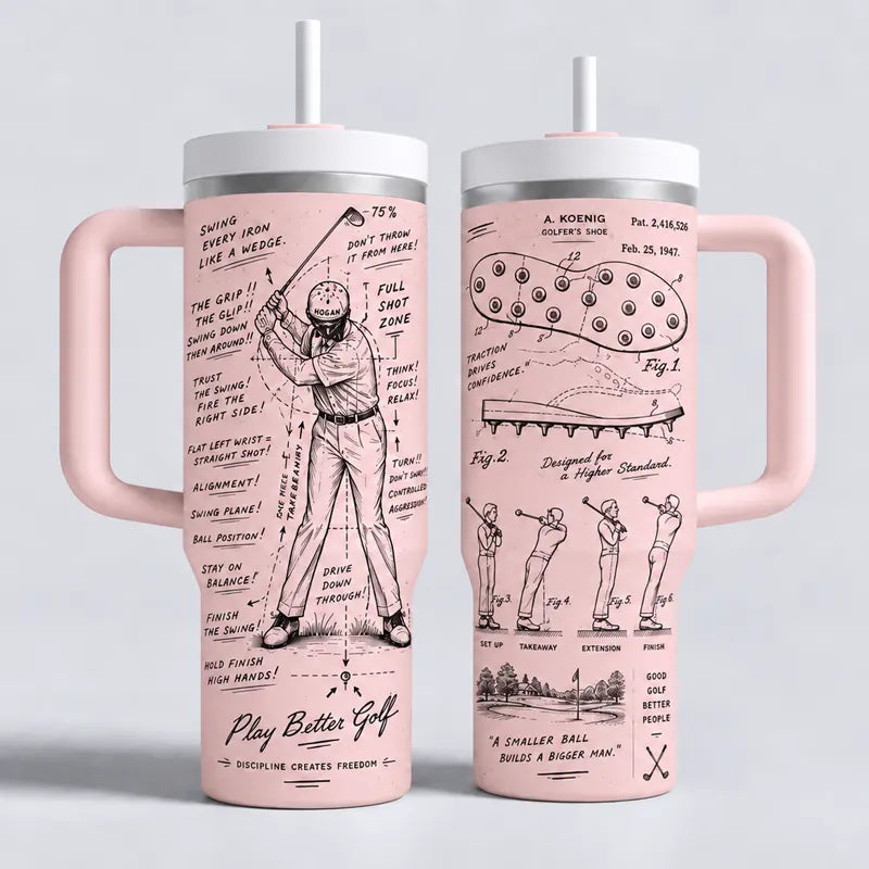 Play Better Golf Discipline Creates Freedom 40oz Golf Tumbler 2026