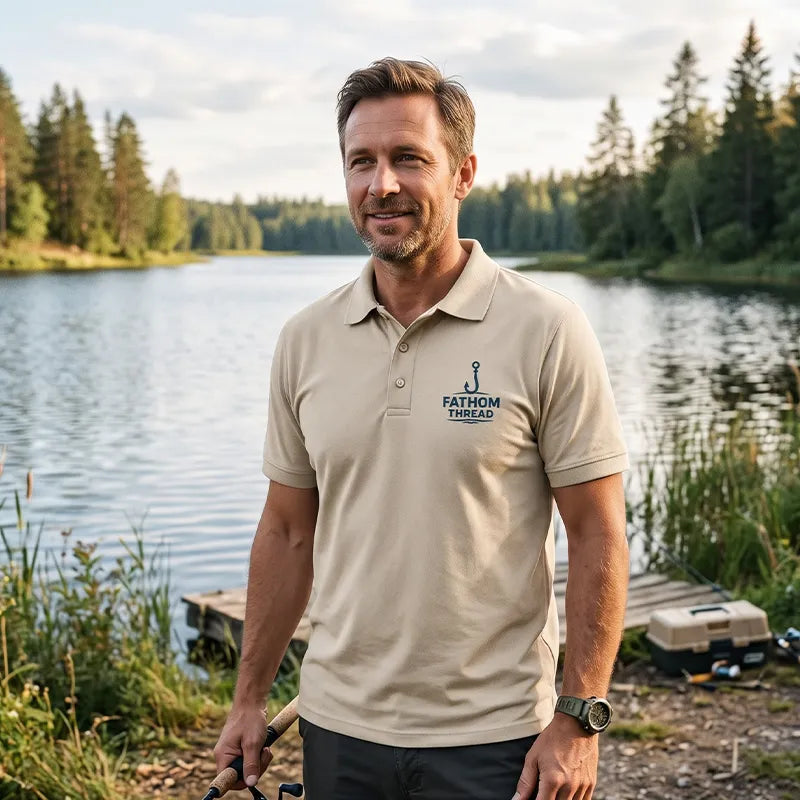 Funny I'm Not Bad at Fishing Bass Fishing Polo Shirt
