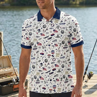 Freedom & Fishing USA 250 Polo Shirt