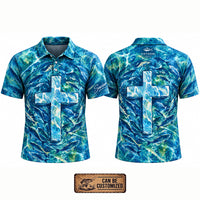Savior Christian Ocean Fishing Polo Shirt