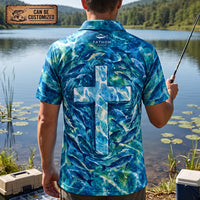 Savior Christian Ocean Fishing Polo Shirt