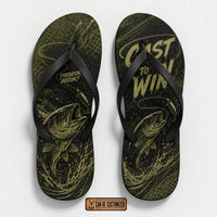 Predator Instinct Cast To Win Fishing Flip Flops