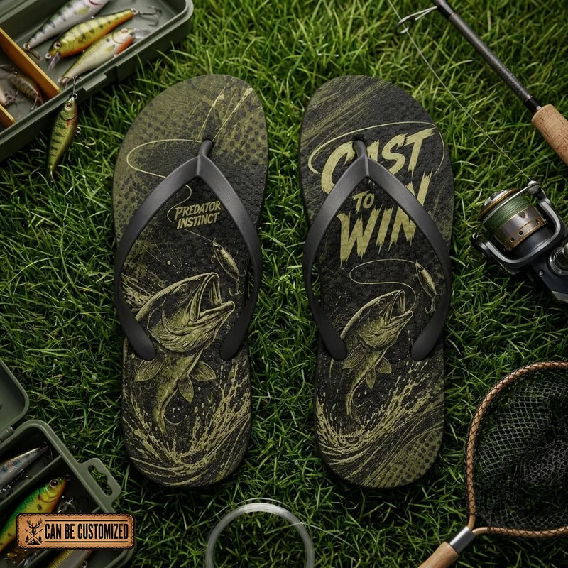 Predator Instinct Cast To Win Fishing Flip Flops 2026
