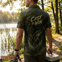 Predator Instinct Cast To Win Fishing Polo Shirt