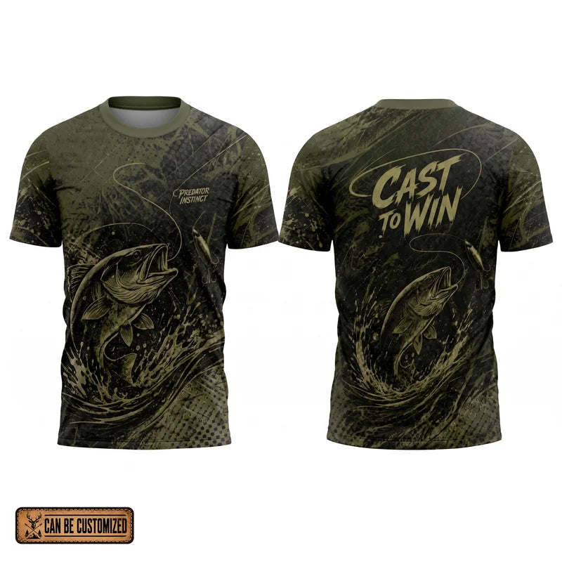 Predator Instinct Cast To Win Fishing T-Shirt