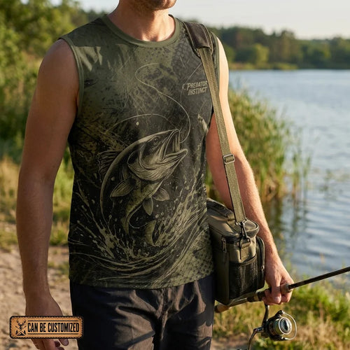 Predator Instinct Cast To Win Fishing Tank Top