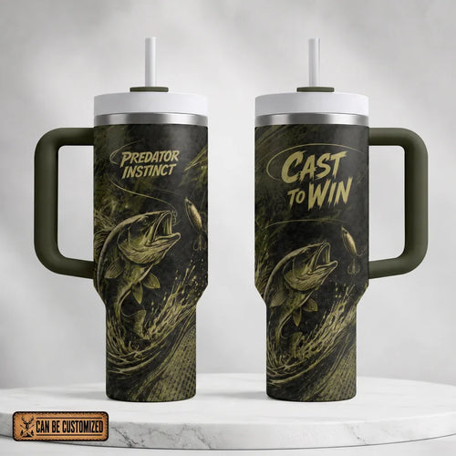 Predator Instinct Cast To Win Fishing Tumbler