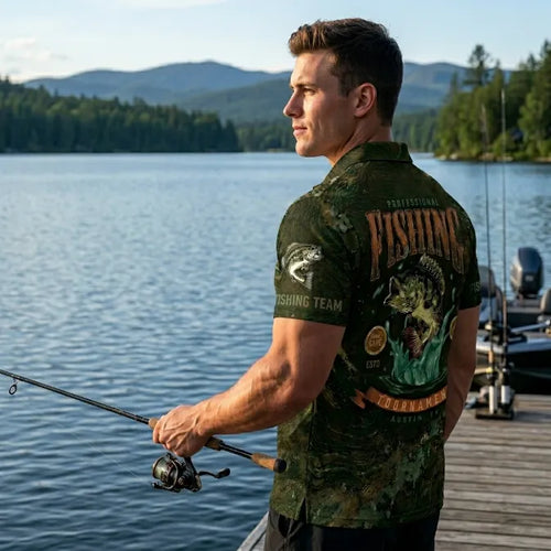 Professional Fishing Tournament Polo Shirt