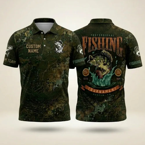 Professional Fishing Tournament Polo Shirt