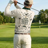 One More Round Won't Hurt Personalized Golf Long Sleeve Polo Shirt