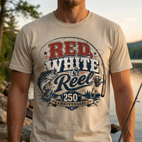 Red, White & Reel America 250 Fishing T-Shirt