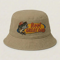 Reel Great Dad Embroidered Bucket Hat