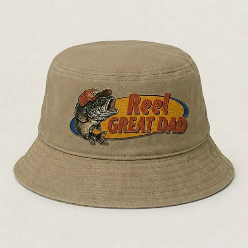 Reel Great Dad Embroidered Bucket Hat