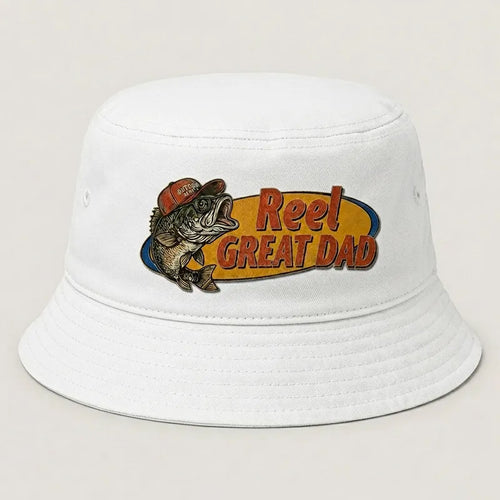 Reel Great Dad Embroidered Bucket Hat