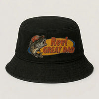 Reel Great Dad Embroidered Bucket Hat