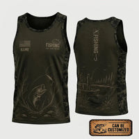 Reel Hook Repeat Fishing Tank Top