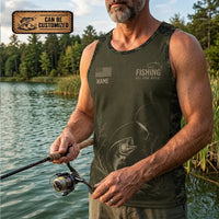 Reel Hook Repeat Fishing Tank Top