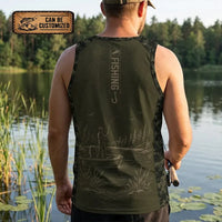 Reel Hook Repeat Fishing Tank Top