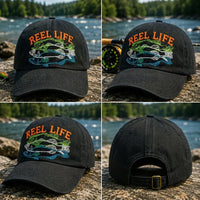 Reel Life Fishing Embroidered Cap