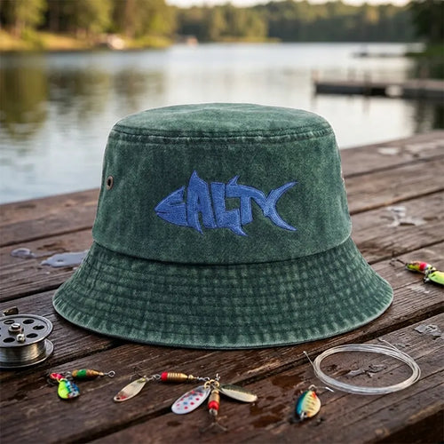 SALTY Fish Embroidered Bucket Hat