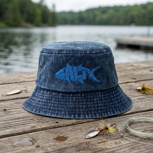 SALTY Fish Embroidered Bucket Hat