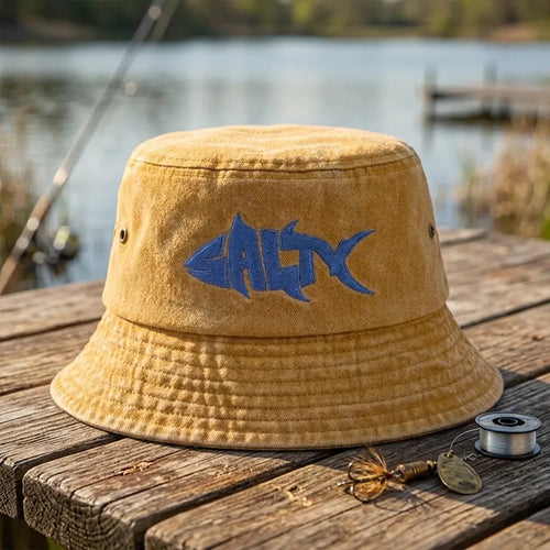 SALTY Fish Embroidered Bucket Hat