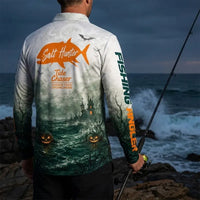 Salt Hunter Tide Chaser Halloween Polo Long Sleeve Shirt
