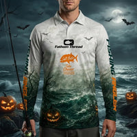 Salt Hunter Tide Chaser Halloween Polo Long Sleeve Shirt