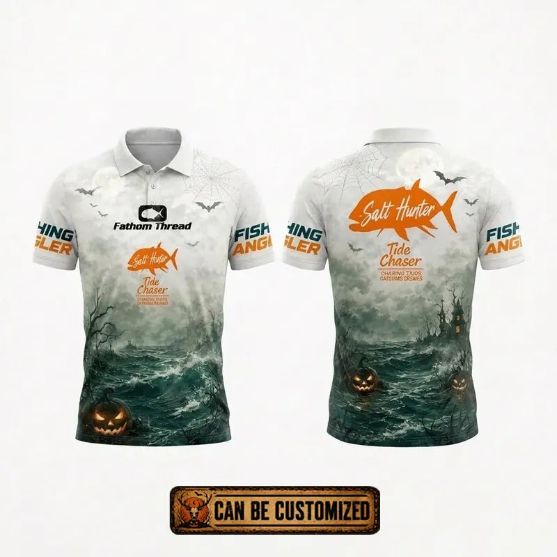 Salt Hunter Tide Chaser Halloween Polo Shirt