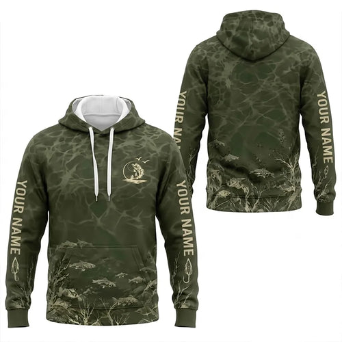 Personalized Underwater Fishing Water Ripple Hoodie